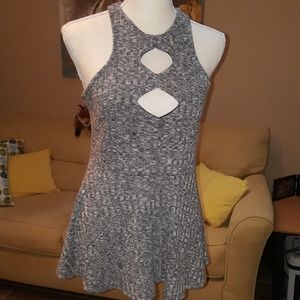 BKEred Cutout halter top